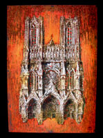 Katedra w Reims - czerwona
